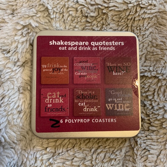 Other - coasters Shakespeare set of 6‎